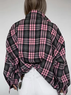 Charlotte Oversized Checked Button-Up Shirt