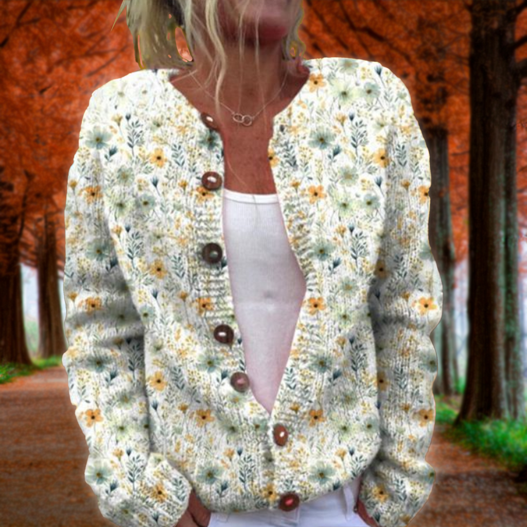 Quin Floral Knit Cardigan