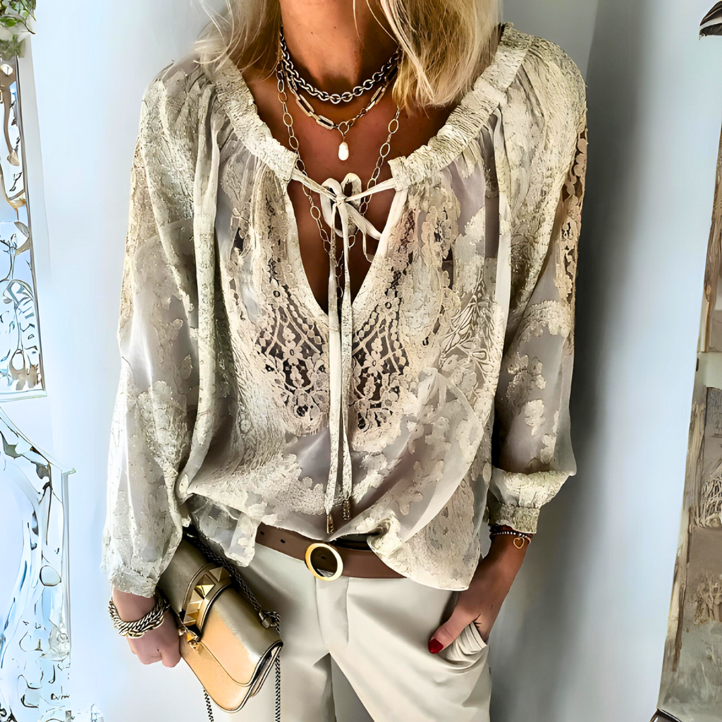 Isabel - Crocheted Boho Blouse