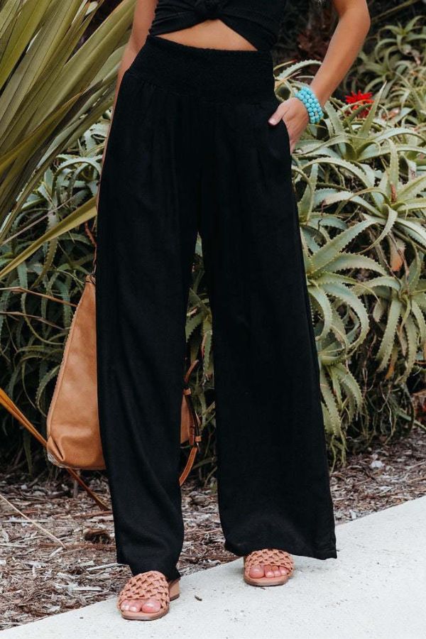 Alyssa - High-Waisted Palazzo Trousers