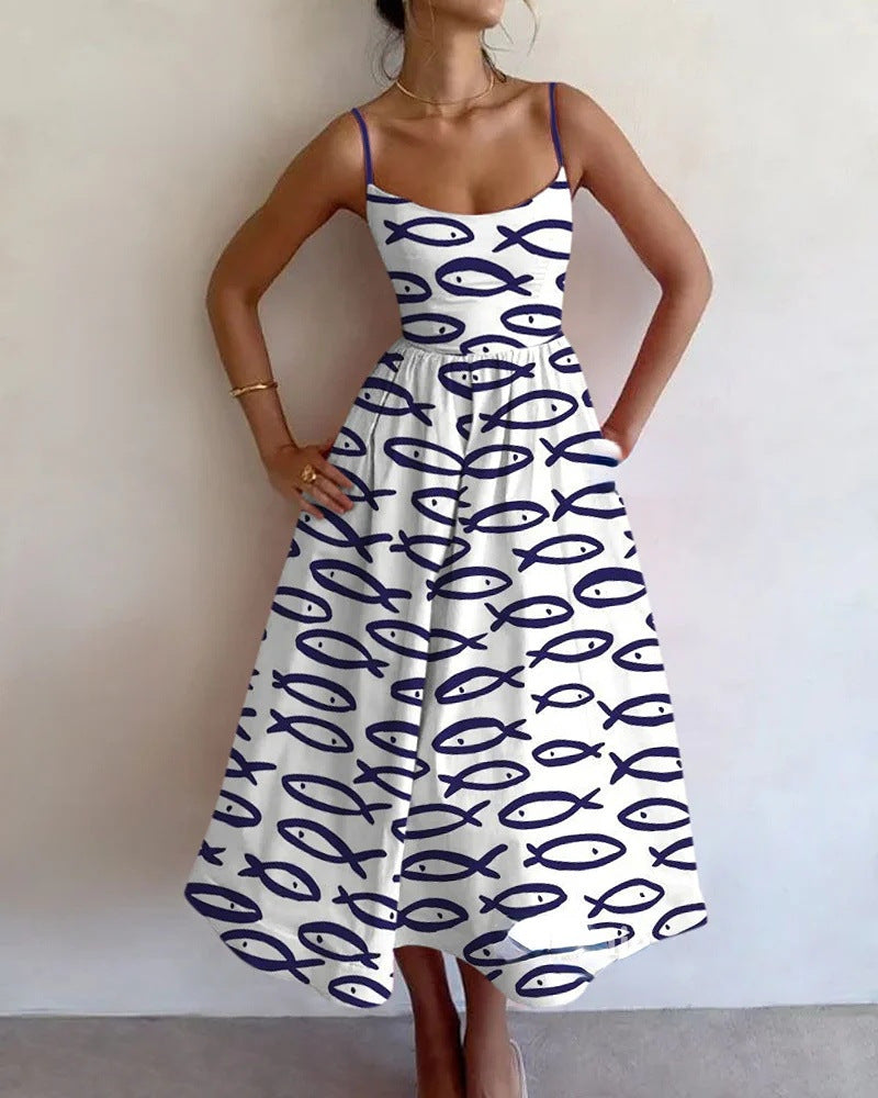 Sablewyn | Coastal Speckle Midi Dress