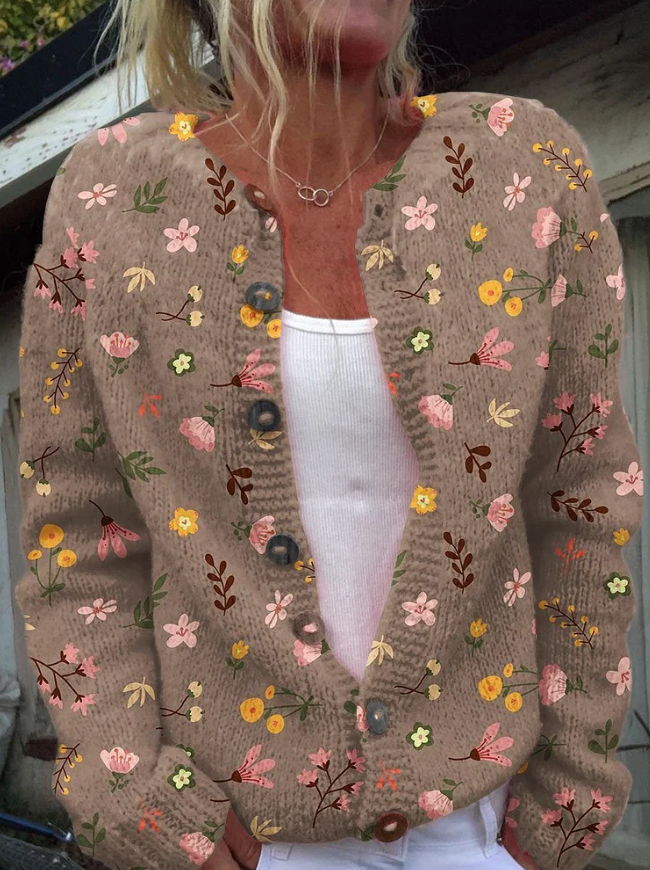 Quin Floral Knit Cardigan