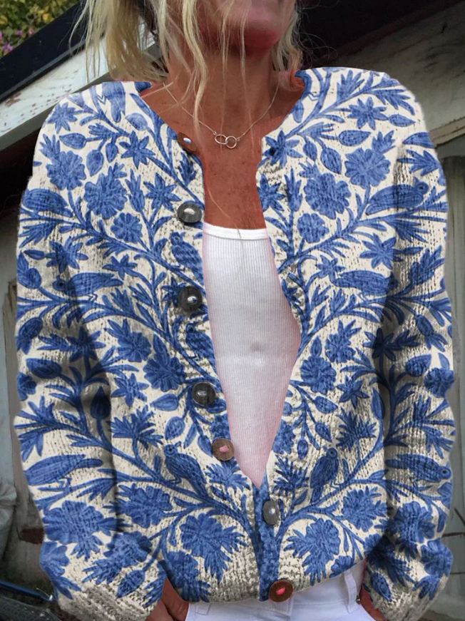 Quin Floral Knit Cardigan