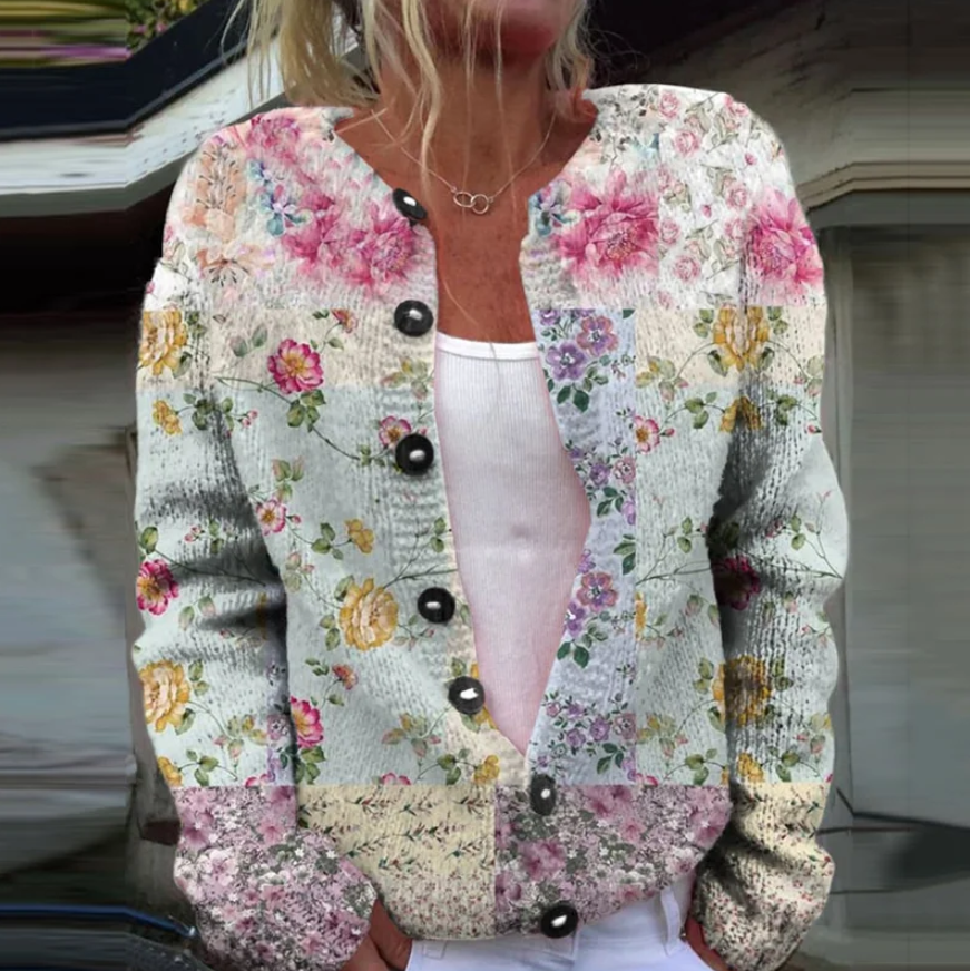 Quin Floral Knit Cardigan