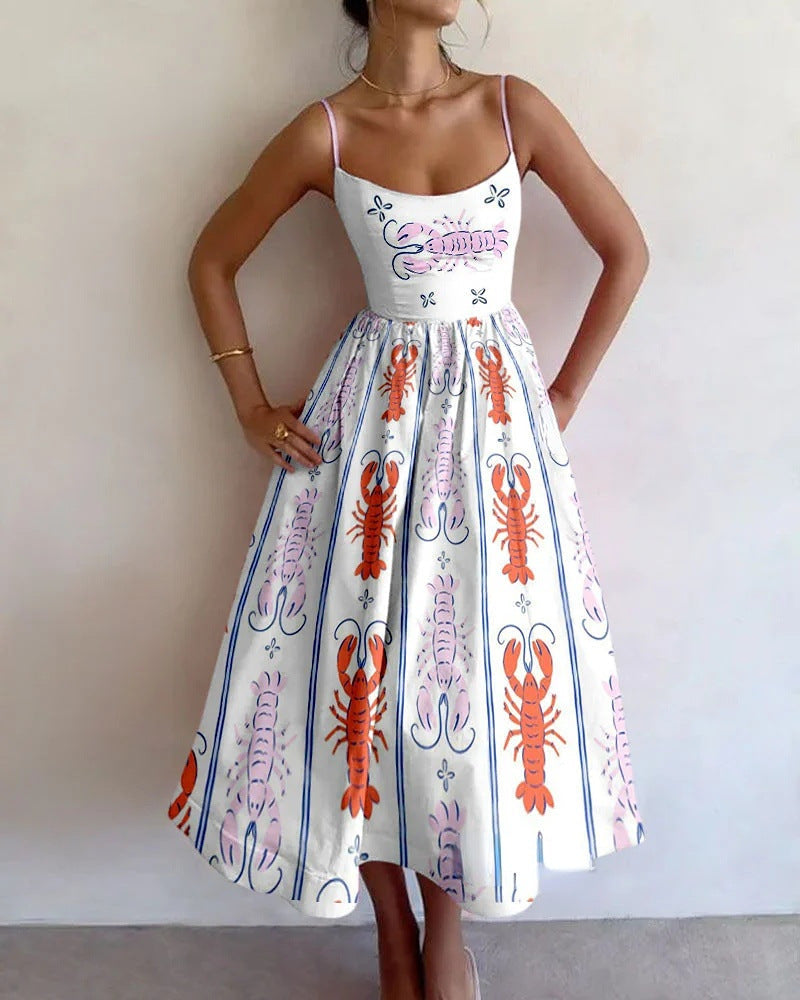Brinleyrae | Sea Motif Midi Dress