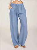 Hyacinth - Women's High-Waisted Breathable Trousers