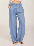 Hyacinth - Women's High-Waisted Breathable Trousers