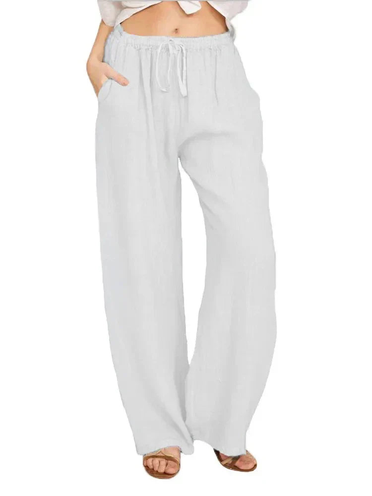 Hyacinth - Women's High-Waisted Breathable Trousers