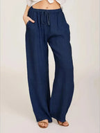 Hyacinth - Women's High-Waisted Breathable Trousers