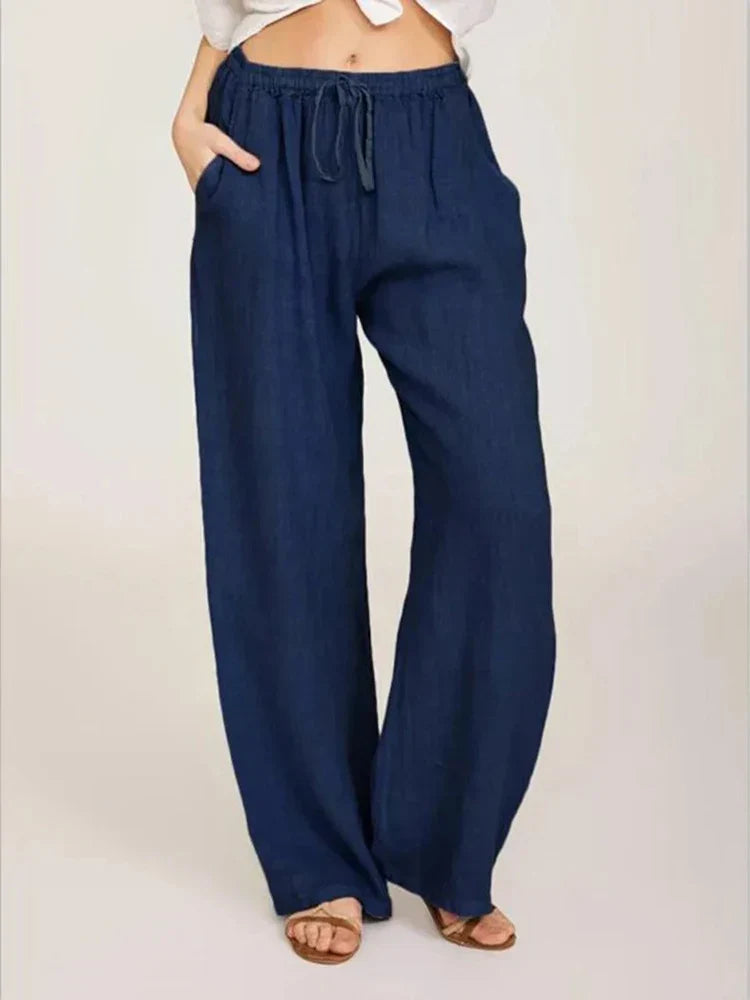 Hyacinth - Women's High-Waisted Breathable Trousers
