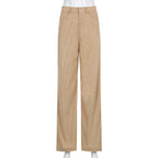 Lydia - Women's Ribbed Wide-Leg Trousers