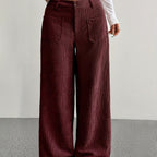 Women's Autumn Corduroy Wide-Leg Trousers