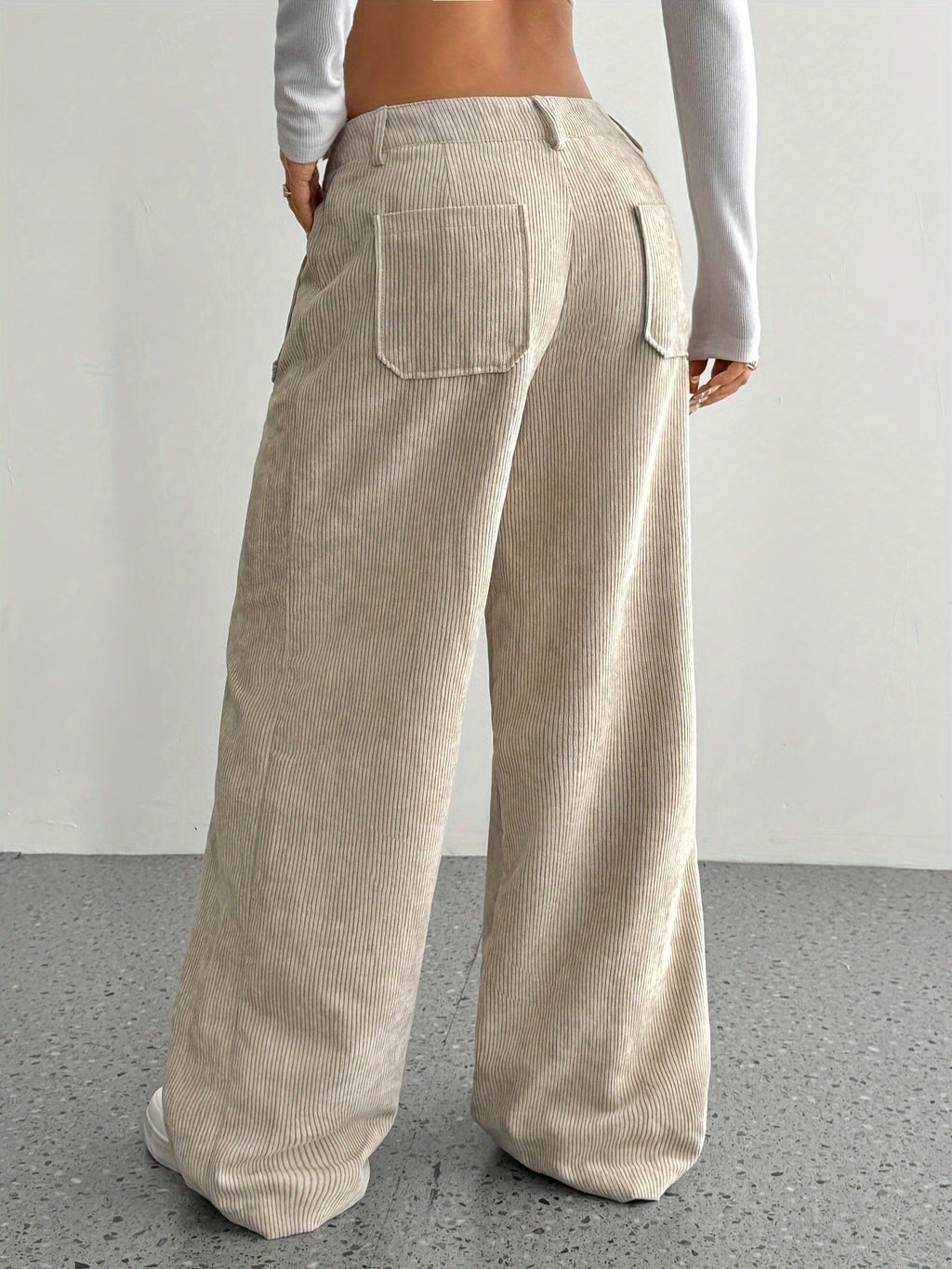 Women's Autumn Corduroy Wide-Leg Trousers
