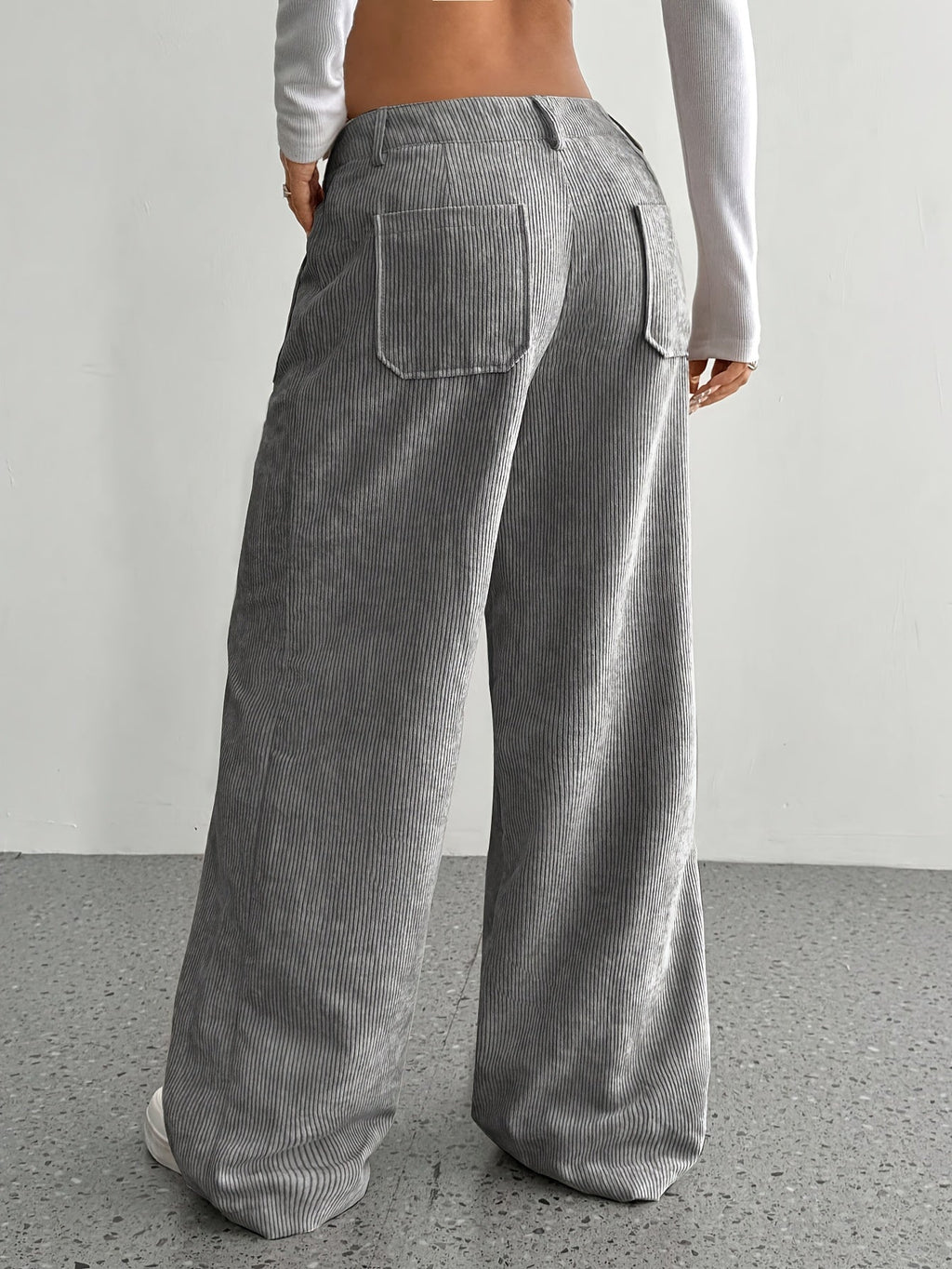 Women's Autumn Corduroy Wide-Leg Trousers
