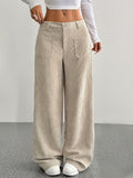 Women's Autumn Corduroy Wide-Leg Trousers