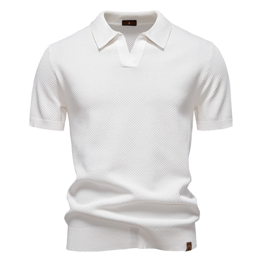 Elegance Polo | Open-Collar Polo Shirt