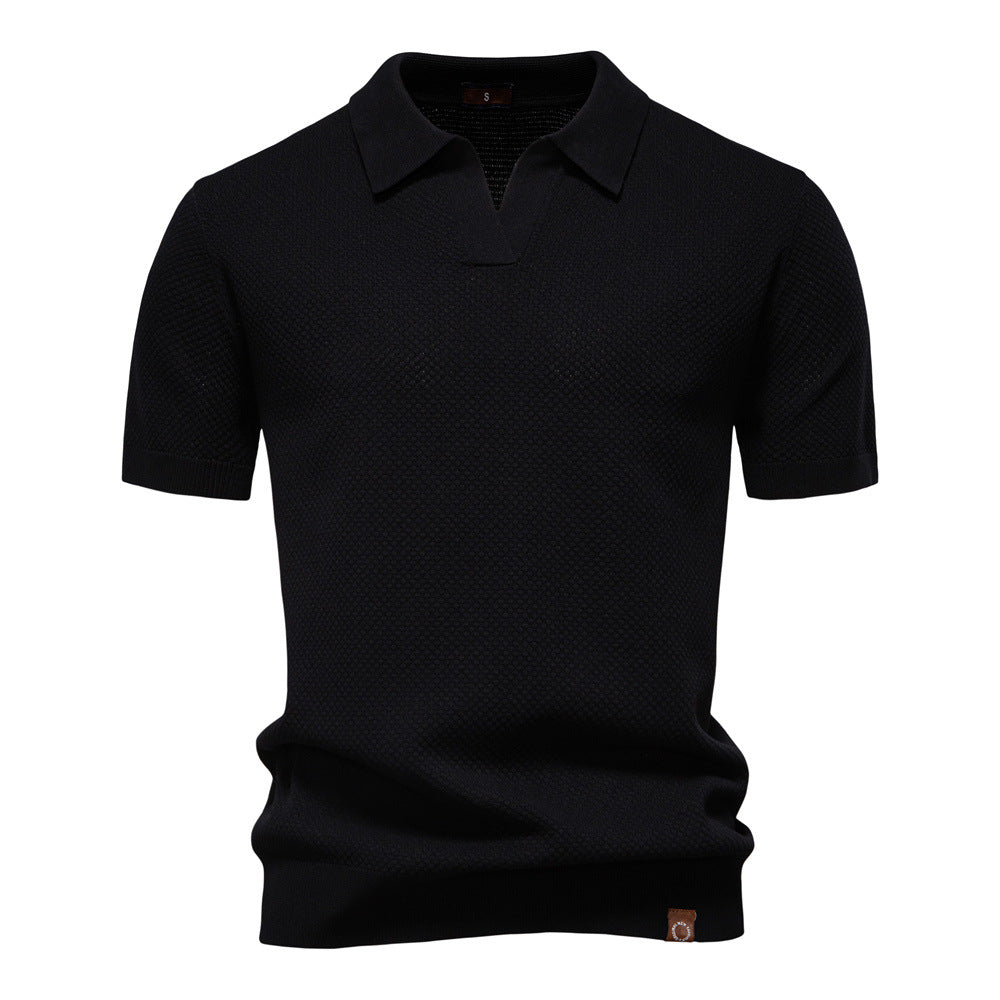 Elegance Polo | Open-Collar Polo Shirt