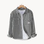 GeoPatch | Lightweight Men's Shirt with a Geometric Pattern