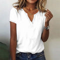 Mara - V-Neck Button Top