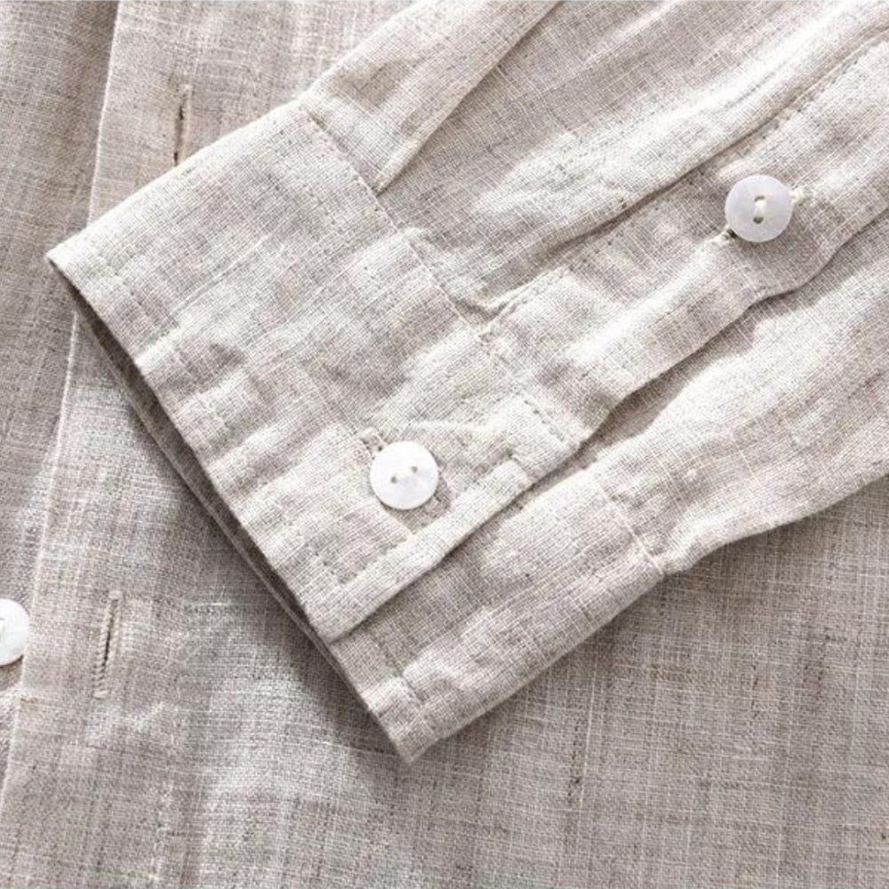 LinenVerve | Linen Button-Up Shirt for Relaxed Style