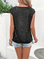 Eliza Sleeveless Glitter Top