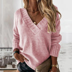 Billie - Soft Knitted V-Neck Jumper