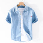 Ole | Denim Shirt with a Bold Detail