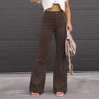 Lorenza Curve-Fit Bellbottom Trousers