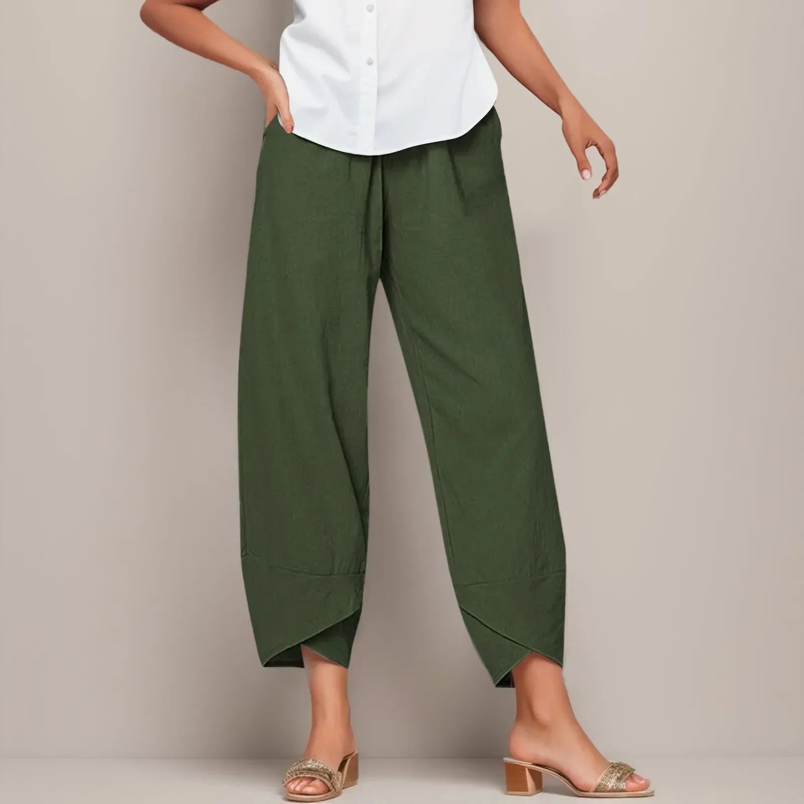 Layla - High-Waisted Casual Trousers