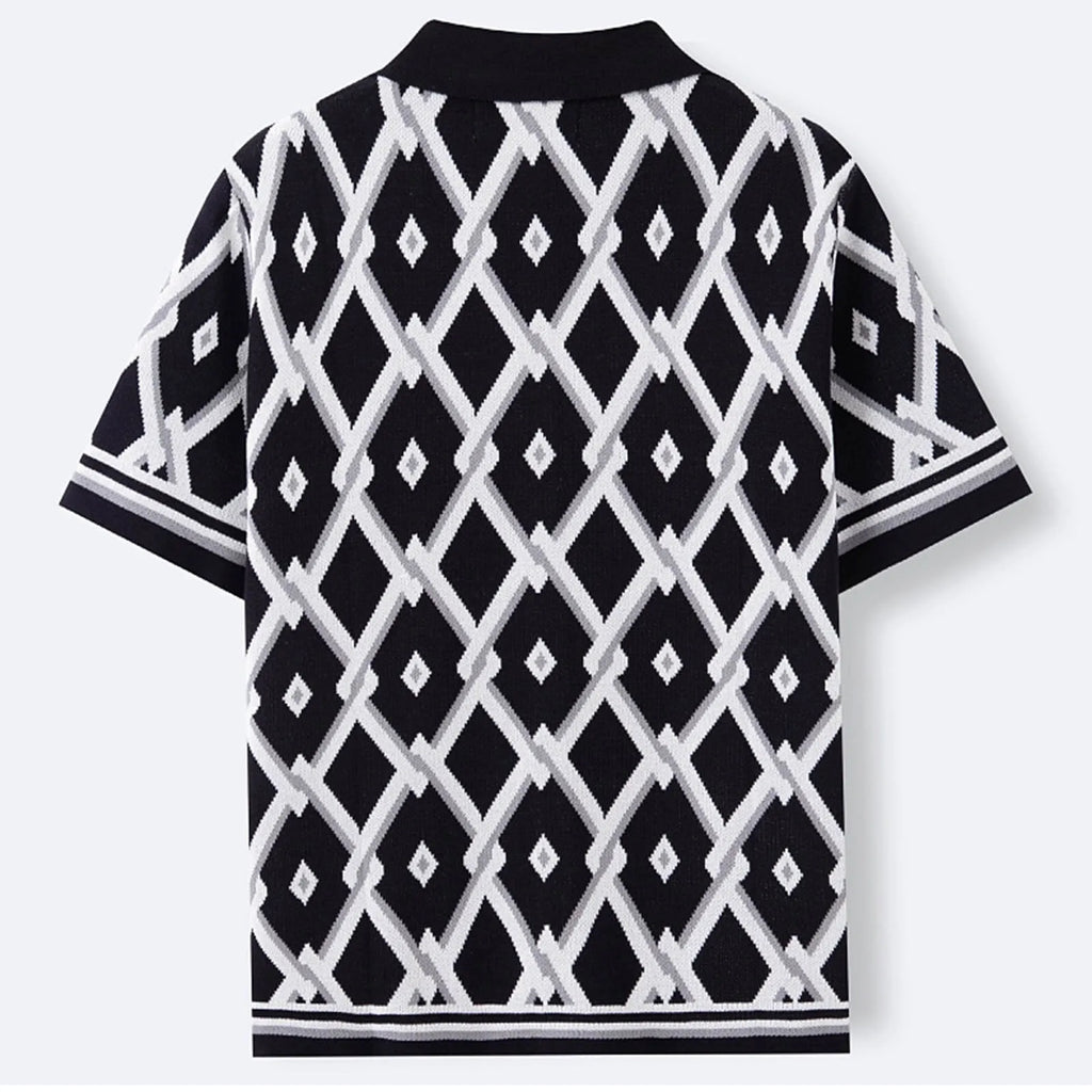SantoDiamond | Elegant Printed Shirt