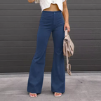 Lorenza Curve-Fit Bellbottom Trousers