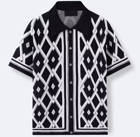 SantoDiamond | Elegant Printed Shirt