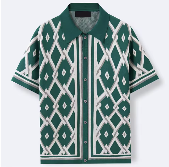 SantoDiamond | Elegant Printed Shirt