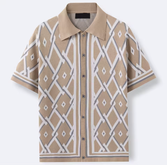 SantoDiamond | Elegant Printed Shirt