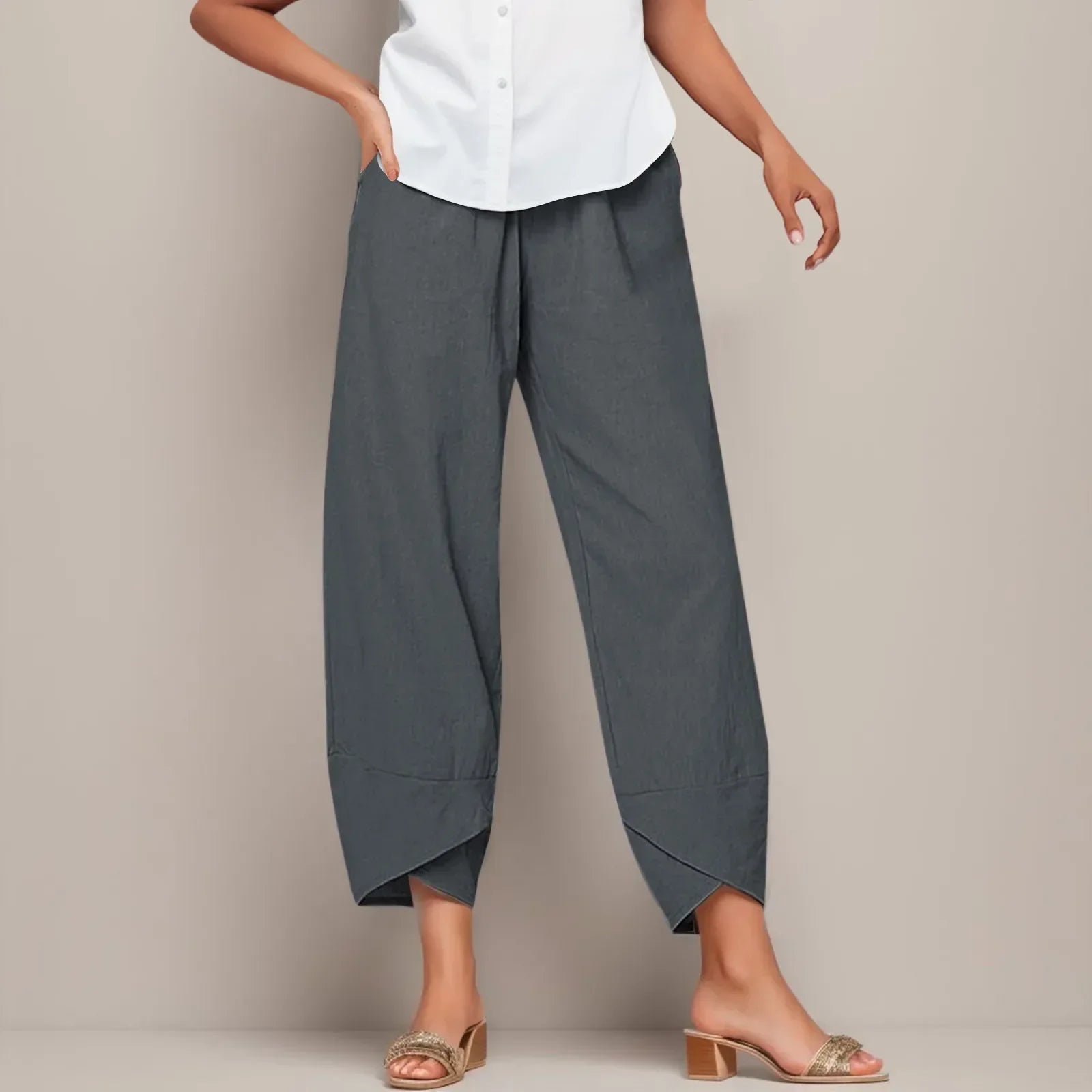 Layla - High-Waisted Casual Trousers