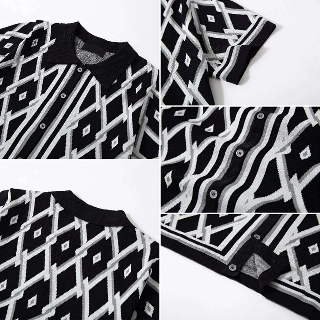 SantoDiamond | Elegant Printed Shirt