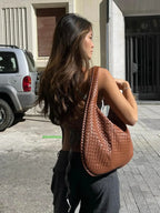 Arielle Woven Shoulder Bag XL