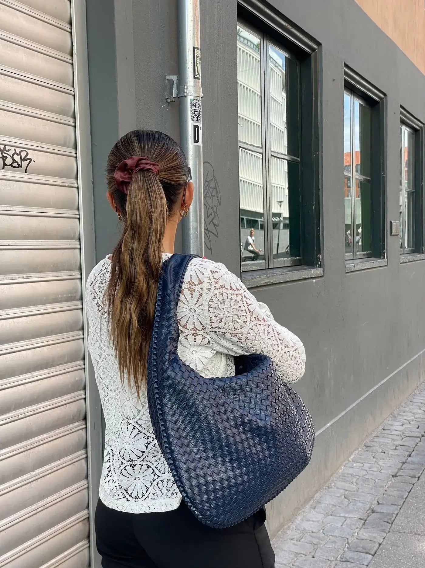 Arielle Woven Shoulder Bag XL