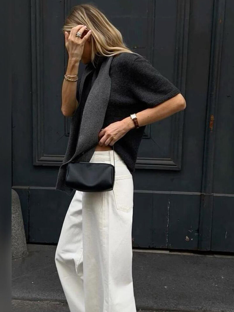 Ella Glossy Leather Western Shoulder Bag