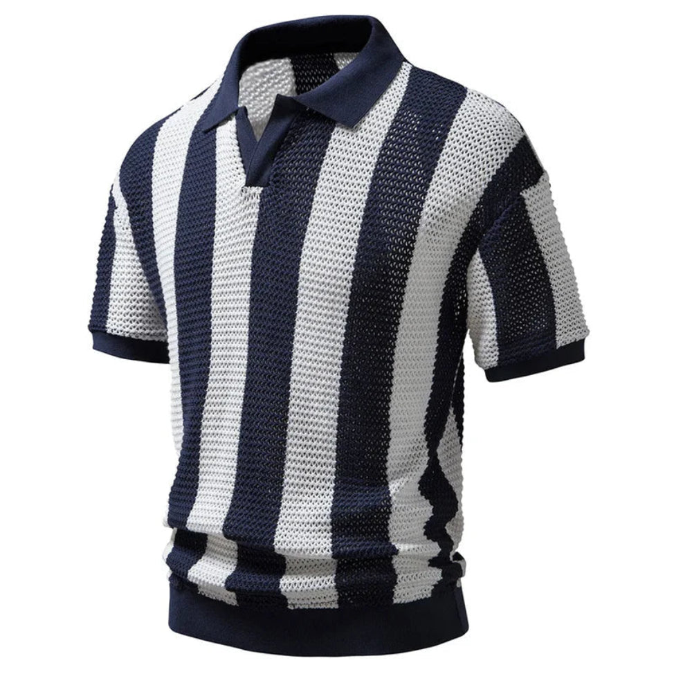 Thijmen™ | Classic Striped Polo Shirt