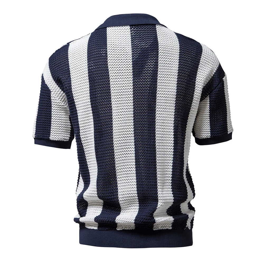 Thijmen™ | Classic Striped Polo Shirt