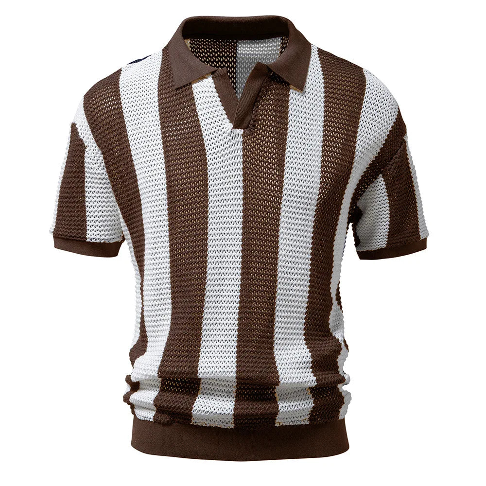 Thijmen™ | Classic Striped Polo Shirt