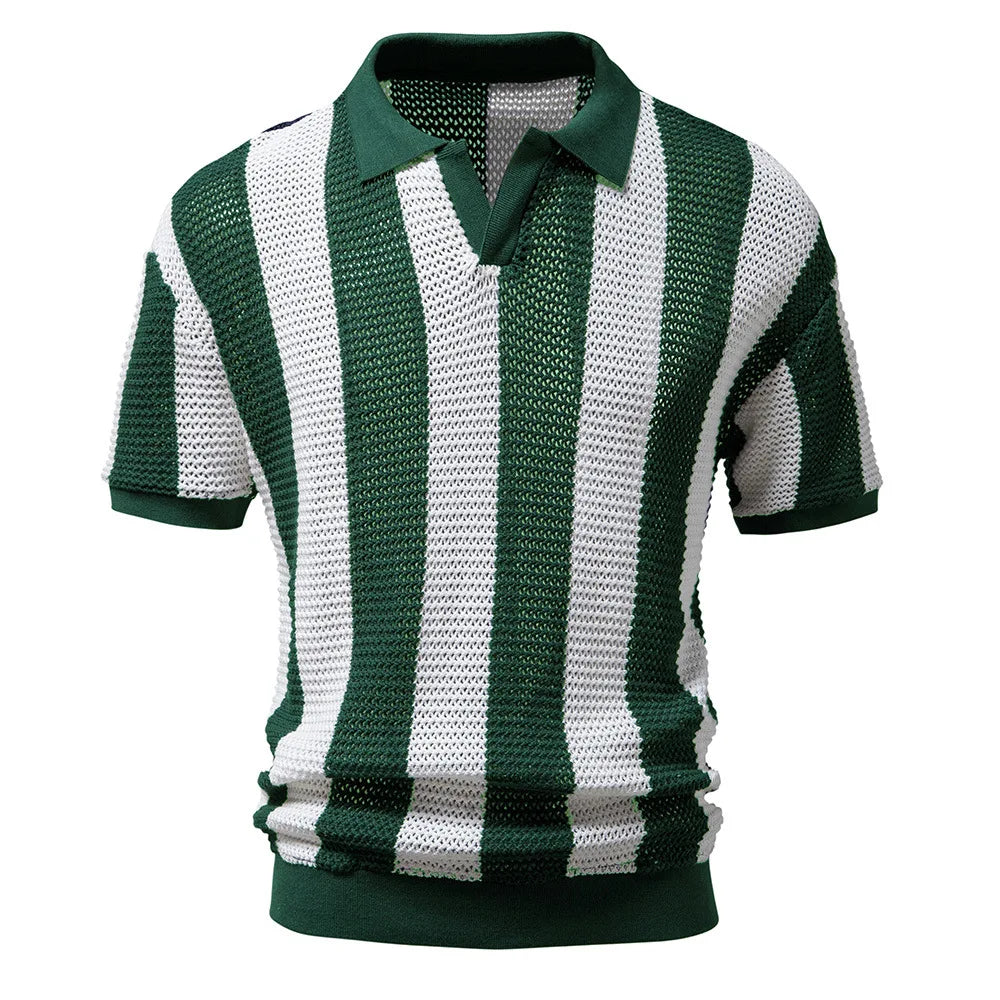 Thijmen™ | Classic Striped Polo Shirt