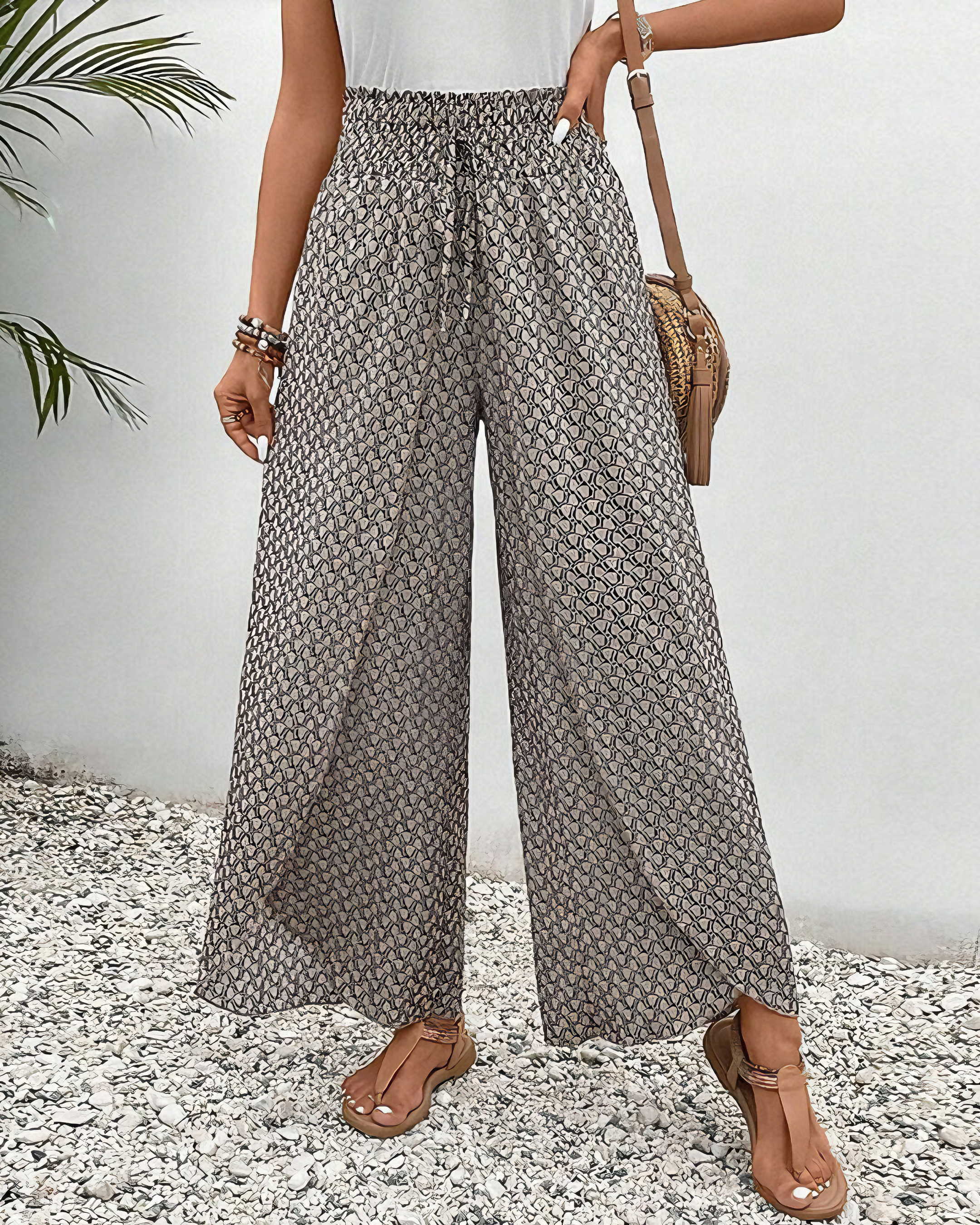 Tina - Women's Comfortable Wide-Leg Trousers