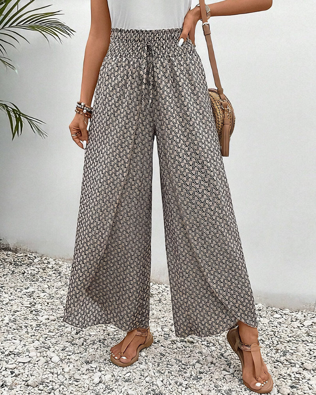 Tina - Women's Comfortable Wide-Leg Trousers