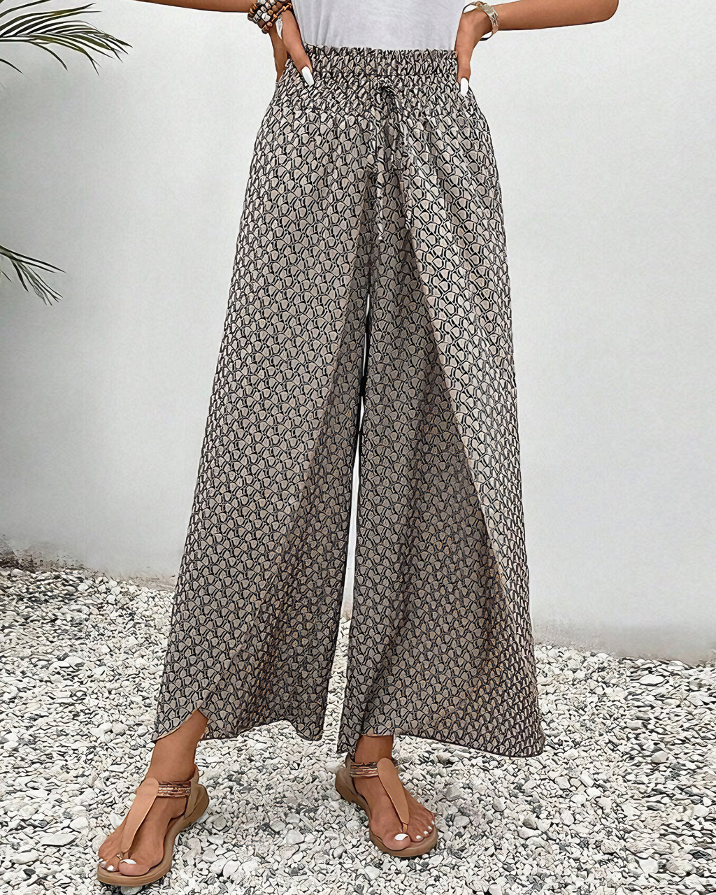 Tina - Women's Comfortable Wide-Leg Trousers