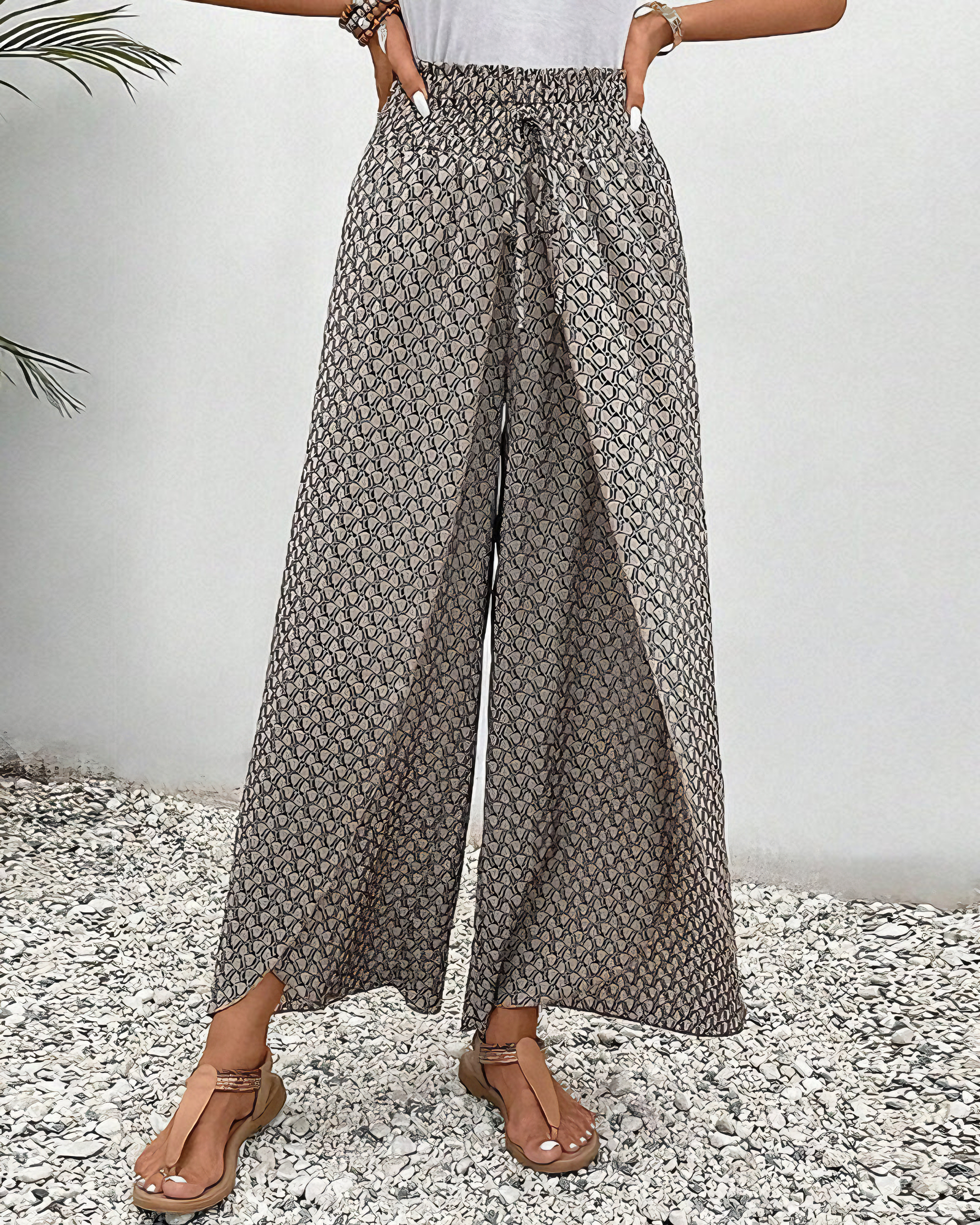 Tina - Women's Comfortable Wide-Leg Trousers