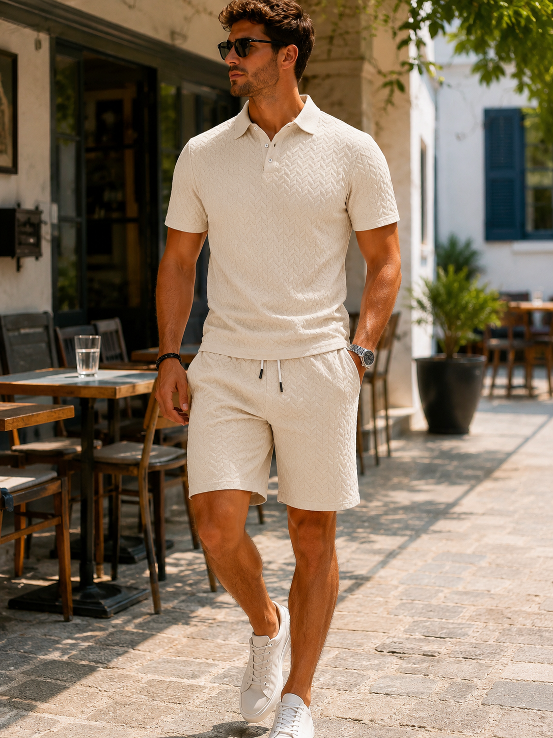 Alexios | Luxury Polo and Shorts Set