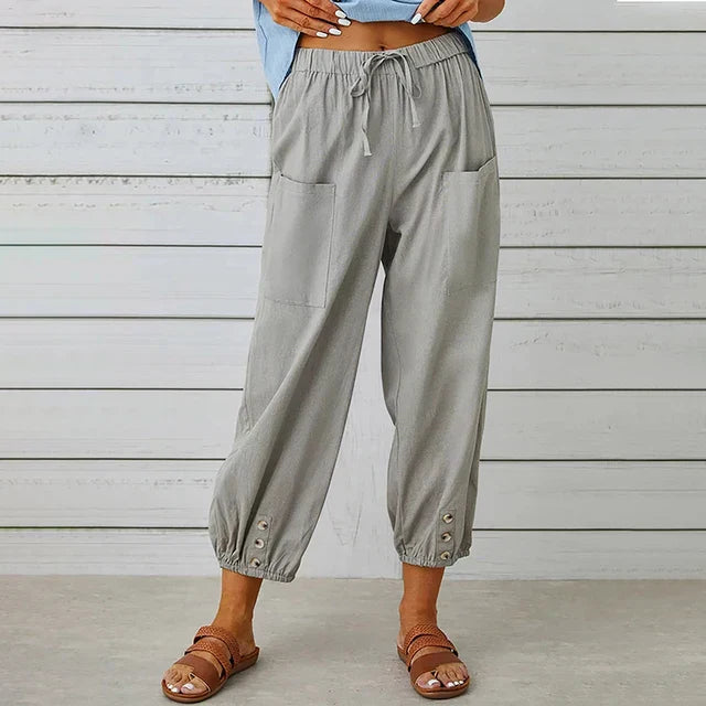 Willow - Women's Comfortable Casual Trousers (Plus Sizes Available)