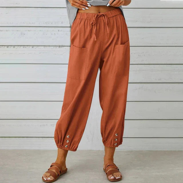 Willow - Women's Comfortable Casual Trousers (Plus Sizes Available)
